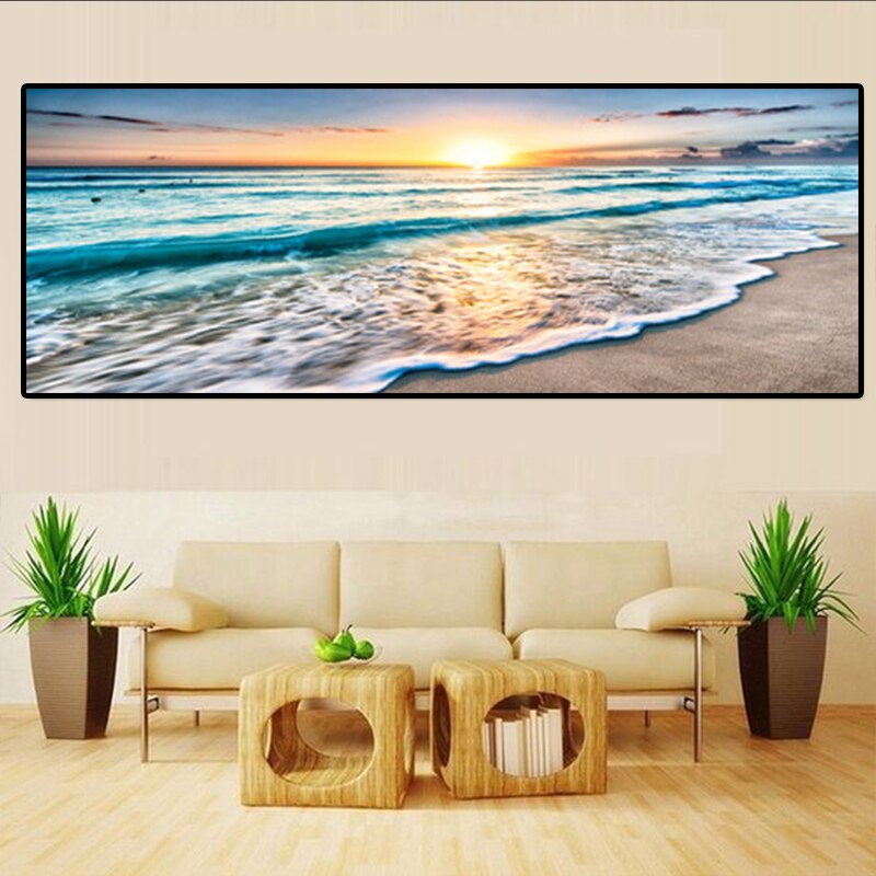 Sunsets Natural Sea Beach Landscape Posters and Pr..